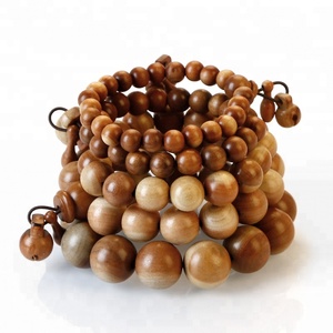 Cat Eye Padauk Hạt Gỗ Vòng Đeo Tay 12Mm Cầu Nguyện Phật Vòng Đeo Tay Cho Người Đàn Ông - Product Image 6