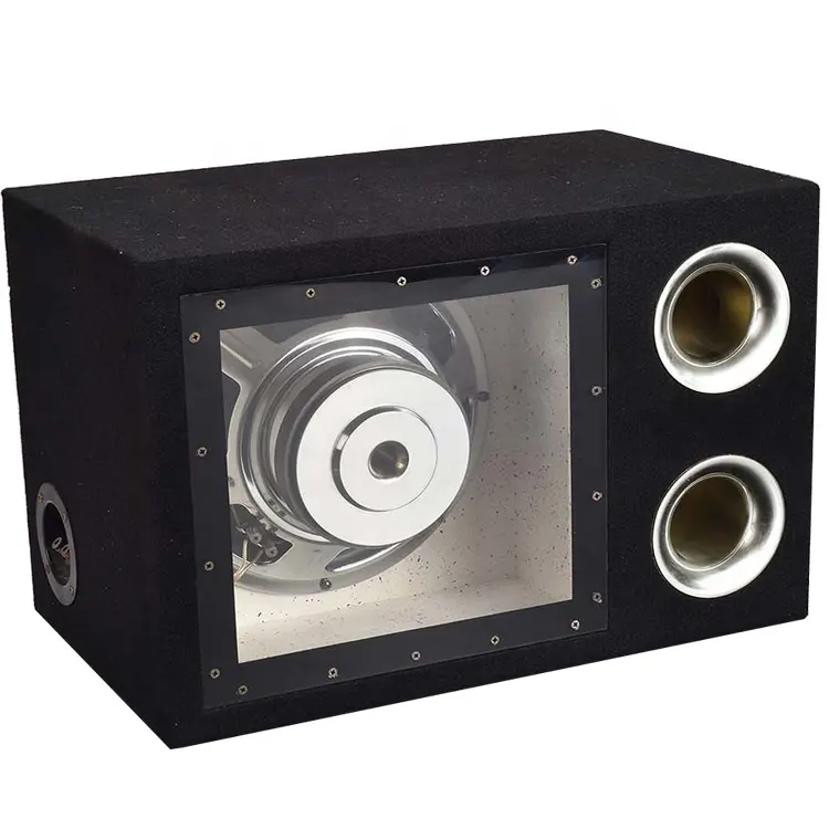 JLD áudio novo design 10 polegadas ventilada 250w passiva caixa bandpass subwoofer para carros