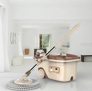 Cina Kualitas Tinggi Tanpa Sudut Mati Pel Bersih Ember Besar Pembersih Pel Stainless Steel Ember Spin Magic Mop