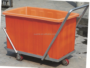 Contenedor de Agua Rectangular de 300 Litros, Grado Alimenticio, LLDPE, Apilable y Resistente, para Fábrica de Ropa - Product Image 3