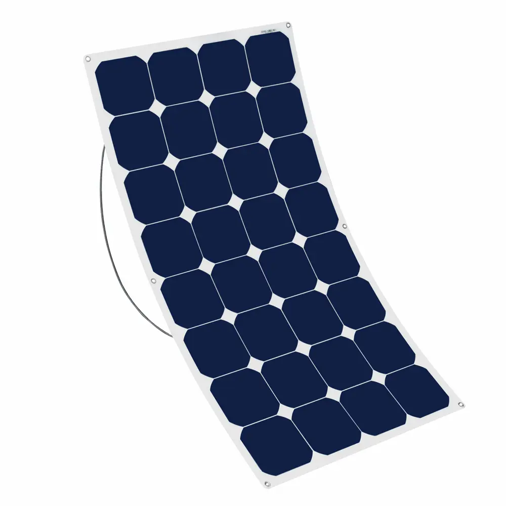 Panneau solaire flexible de générateur portatif mono des cellules 100W de Sunpower de rendement élevé pour le toit de voiture de camping de RV