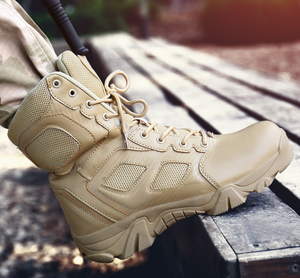 Stivali <span class=keywords><strong>Tattici</strong></span> da <span class=keywords><strong>Uomo</strong></span> Gina Impermeabili e Leggeri da Lavoro Escursionismo e Deserto Traspiranti - Product Image 5