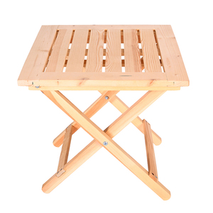 Ngoài Trời Hiện Đại Cổ Điển Vườn Nội Thất Cắm Trại Dã Ngoại Trẻ Em Gỗ Tuyết Tùng Adirondack Gấp Vuông Side Bảng - Product Image 2