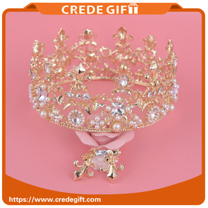 Mode De Mariage Accessoires Pour la Mariée Grand Pageant Strass Couronne De Mariée - Product Image 2