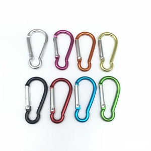 Mousqueton en alliage d'aluminium de 6 cm en forme de gourde pour l'industrie lourde, l'exploitation minière, la randonnée, le camping, les sacs et les porte-clés - Product Image 1
