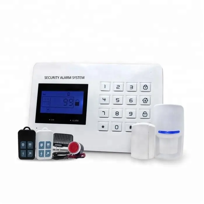 Slot Kartu SIM Dibangun Di-Dalam Rumah Intruder Alarm Sistem Keamanan GSM Nirkabel Alarm Sistem Perlengkapan