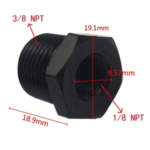 "Male إلى ، مخفض الخيط Hex Bushing um محول مخفض أنبوب مستقيم من الألومنيوم مناسب - Product Image 6