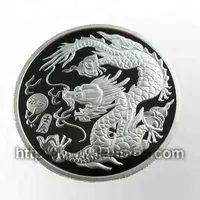 New Dragon Design Hochwertige benutzer definierte Silbermünze Werbe sammlung von alten Münzen Großhandel alte Münzen Metall