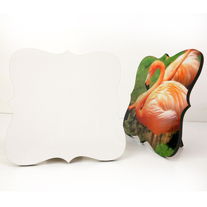 Cornice commemorativa regalo simpath legno marrone tavola posteriore cornice foto sublimazione trasferimento di calore 140*140*5mm - Product Image 5