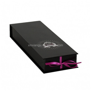 Đóng Cửa Từ Đen Tóc Extension Tông Bao Bì Hộp Giấy Với Cửa Sổ - Product Image 2