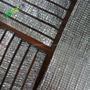 5.3m Width Aluminum Sun Shade Screen, 99% Silver <strong>Reflective</strong> Thermal Screen Shade Cloth for Greenhouse Outside Cover - Product Image 2