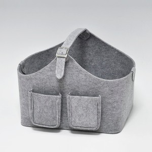 Panier rectangulaire en cuir PU avec poignée - Product Image 6