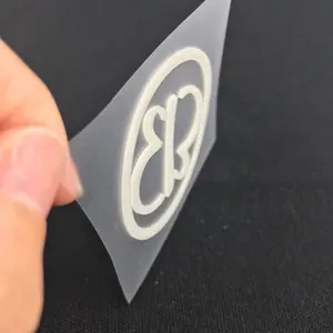 Personalizzato 3d di scambio di calore di aumentare di gomma logo del silicone di stampa di marchio 3d di gomma camicia indumento