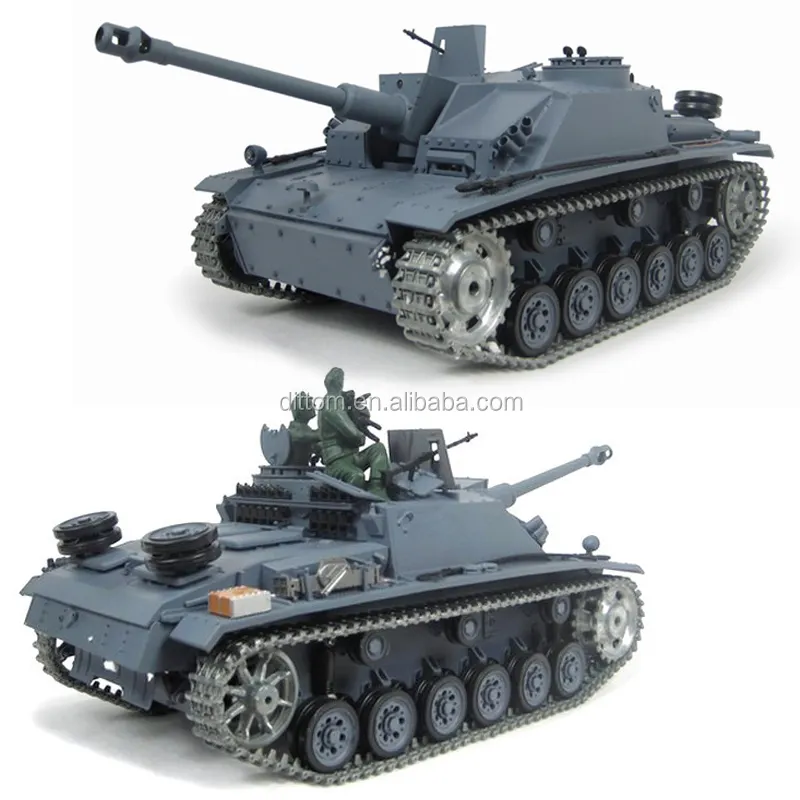 3868-1pro 1/16 2.4G Big Rc tank German Sturmgeschutz III F8 Type Anttank battle tank model