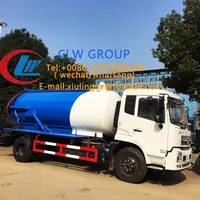 סין בשימוש נרחב פסולת מים יניקה משאית, ואקום משאבת ביוב מכלית ספיגה מים טנק משאיות למכירה