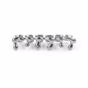 Fashion Halloween <strong>Costume</strong> <strong>Jewelry</strong> Rapper's Cool Body <strong>Jewelry</strong> Hiphop Grillz <strong>Gold</strong> Plated Water Drop Bottom Teeth Grillz - Product Image 2