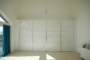 18mm ván ép tủ quần áo cửa trượt lưu trữ tủ quần áo tủ với ngăn kéo - Product Image 2