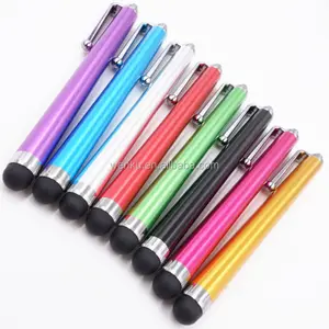 Barato Stylus Pen Bulk Curto Touch Pen Com Ponta De Borracha Para Atacado Para Iphone Ipad