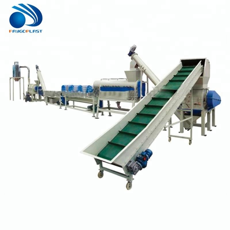 Машина для переработки пластиковых отходов пэт бутылок