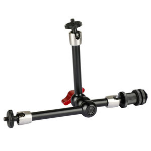 Support de moniteur à 3 bras réglables pour <span class=keywords><strong>studio</strong></span> photo, avec pince pour flash, griffe porte-accessoire et adaptateur d'écran LCD - Product Image 1