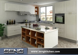 Blanco Laca Del Gabinete de Cocina Muebles del Paquete Plano para <span class=keywords><strong>el</strong></span> Proyecto de Australia - Product Image 1