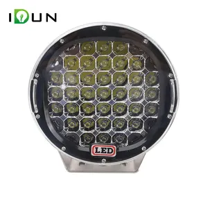 9 inch 185W sáng nhất dẫn công việc lái xe ánh sáng vòng tại chỗ lũ đèn sương mù cho 4x4 SUV off-road lái xe tải xe ô tô xe