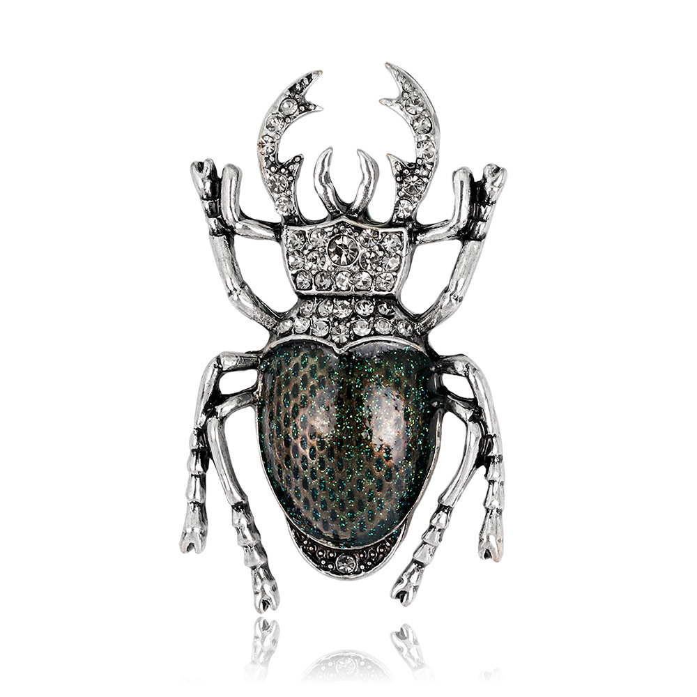 Alloy Enamel Beetle Brooch Pin – Rhinestone Insect Animal Brooch For Women, Gift For Parties & Holidays - View #11