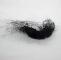 Schwarze Haustier flaschen 3d-15d recyceln Polyester-Stapel faser schrott