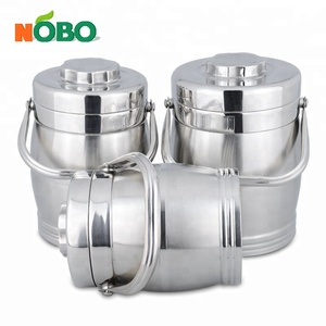 Contenitore Termico per Alimenti in Acciaio Inox a Forma di Tamburo di Grande Capacità - Product Image 4