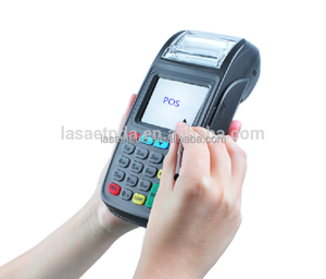 2,8 inch Linux mobile handheld POS terminal with NFC reader, thermal printer, magnetic card reader - Product Image 1