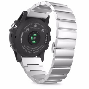 De acero de para Garmin Fenix 5X metal Correa ajuste fácil 26mm ancho de acero inoxidable bandas de reloj Garmin fenix 5x3 HR - Product Image 6
