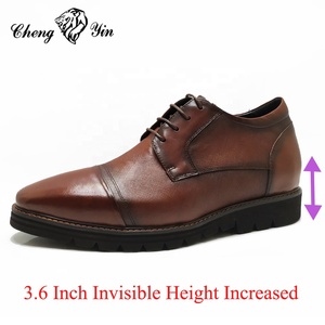 7 cm di altezza crescente pelle marrone formale ascensore Chukka <span class=keywords><strong>scarpe</strong></span> da <span class=keywords><strong>uomo</strong></span> <span class=keywords><strong>con</strong></span> <span class=keywords><strong>tacco</strong></span> nascosto 2.8 pollici Custom partito da <span class=keywords><strong>uomo</strong></span> <span class=keywords><strong>scarpe</strong></span> eleganti - Product Image 2