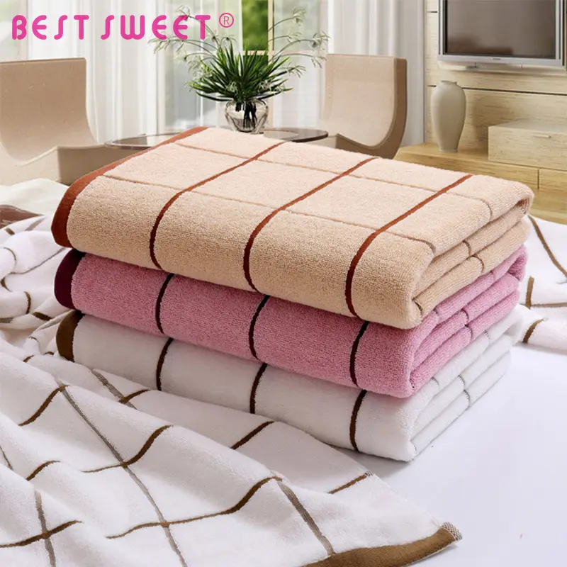 China Großhandel Badet uch 100% Baumwolle Handtuch Stock Lot