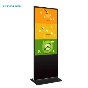 43-86 pollici supporti da pavimento lcd touch screen digital signage e display indoor touch kiosk lettore pubblicitario verticale 2K/4K