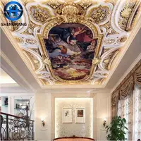 Meest Populaire Chinese Gemaakt Behang Hd Landschap Plafond 3d Behang Mural Aangeboden Door China Muur Papier/Verzending Gratis