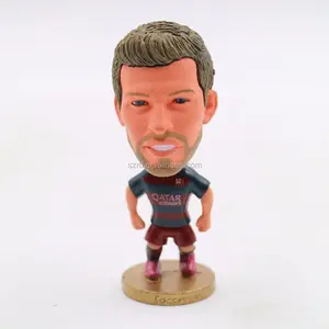 Kunststoff bewegliche OEM Fußballspieler Action figur/erwachsene Fußballspieler Action figuren