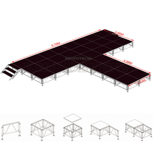 Xách tay Lắp Ráp Nền Tảng Di Chuyển Ánh Sáng T-hình dạng Sân Khấu Cho Chương Trình - Product Image 1