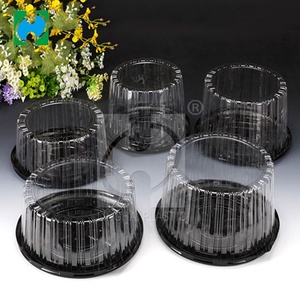 Wholesale Cupcake Muffin Case Domes Clear Plastic Round Cake Box Clear Cake Packaging Box