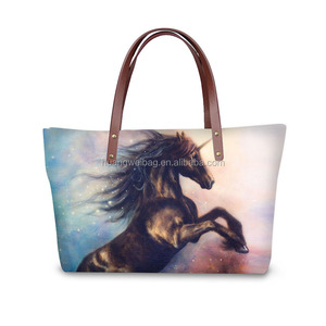 Lujo caballo impreso bolso de mano, bolso de gran tamaño para las mujeres - Product Image 6