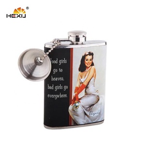 Ensemble cadeau de flacon à liqueur de poche en acier inoxydable 18/8 de 8 oz, entonnoir, whisky, flacon à liqueur, anti-fuite, résistant à la rouille, portable, de haute qualité - Product Image 3