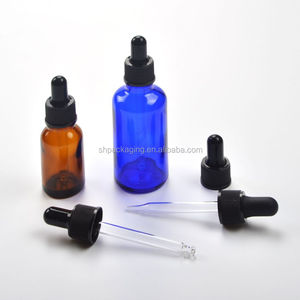Compte-gouttes en caoutchouc et silicone, capuchon plastique <span class=keywords><strong>18</strong></span> 410 pour bouteille d'huile essentielle de 30ml, pipette en verre de 77mm, en stock en ue - Product Image 4