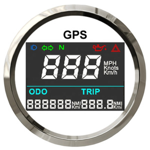 Nouveau Design Auto <span class=keywords><strong>Moto</strong></span> 52mm Numérique <span class=keywords><strong>GPS</strong></span> <span class=keywords><strong>Compteur</strong></span> de Vitesse D'odomètre De Mesure Kilométrage <span class=keywords><strong>Compteur</strong></span> De Voyage Réglable - Product Image 1