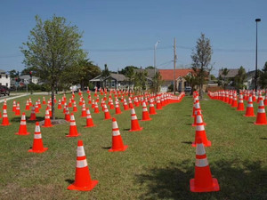 Sản Xuất 28 Inch PVC An Toàn Linh Hoạt An Ninh Đường Giao Thông Cone Với CE - Product Image 6