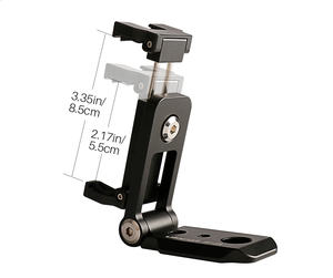 ขาตั้งโทรศัพท์แบบพับได้คุณภาพสูง <span class=keywords><strong>Ulanzi</strong></span> <span class=keywords><strong>ST</strong></span>-05 พร้อมอะแดปเตอร์ยึดขาตั้งกล้อง หมุนได้ 360 องศา สำหรับ iPhone X และ Samsung - Product Image 5