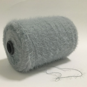 Fábrica de grado AA gris imitar pelo de visón 8.5NM <span class=keywords><strong>2</strong></span> CM de nylon 100% tipos de elegante nylon súper suave hilo de tejer - Product Image 2