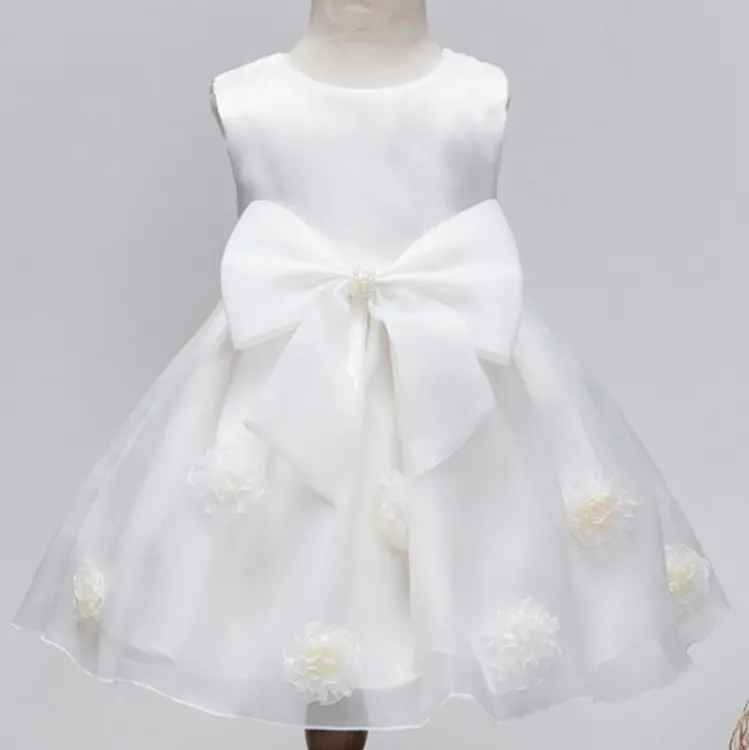 Import Cina Prodotti Ultimi Disegni Dei Bambini Vestito Di Compleanno Del Bambino In Colore Bianco