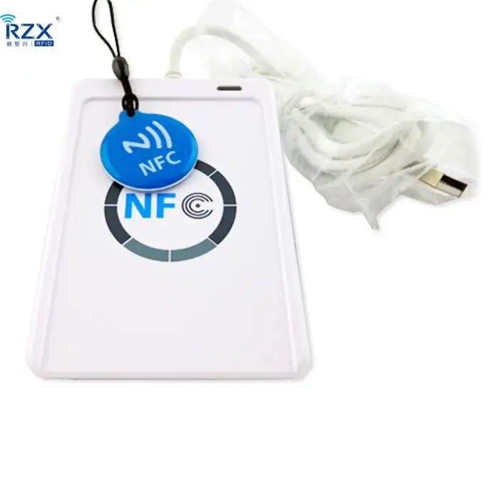 Lecteur de cartes intelligent NFC RFID, 2M Distance de lecture 13.56MHz, USB, Android, nouveau
