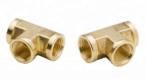 Conector de Tubería de Latón Metálico de 3 Vías Estándar SAE NPT, Conexión Hembra de 1/2\", Superficie Lisa, Reparación Automotriz - Product Image 4