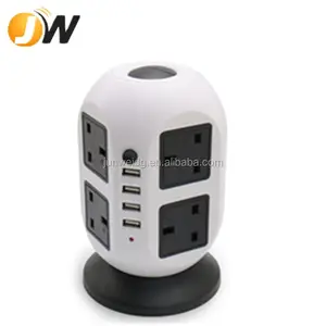 Vente chaude parasurtenseur 8 voies 4 Ports USB Ports <span class=keywords><strong>Multi</strong></span> Plug Sockets <span class=keywords><strong>Extension</strong></span> Power Strip <span class=keywords><strong>Tower</strong></span> - Product Image 1