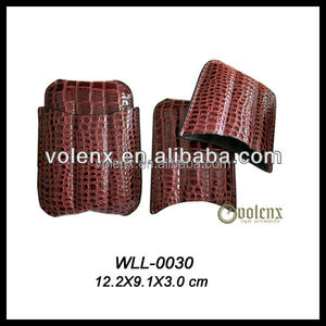 Mejor puro regalo del amante cocodrilo encargo caso de cuero para cigarros - Product Image 1